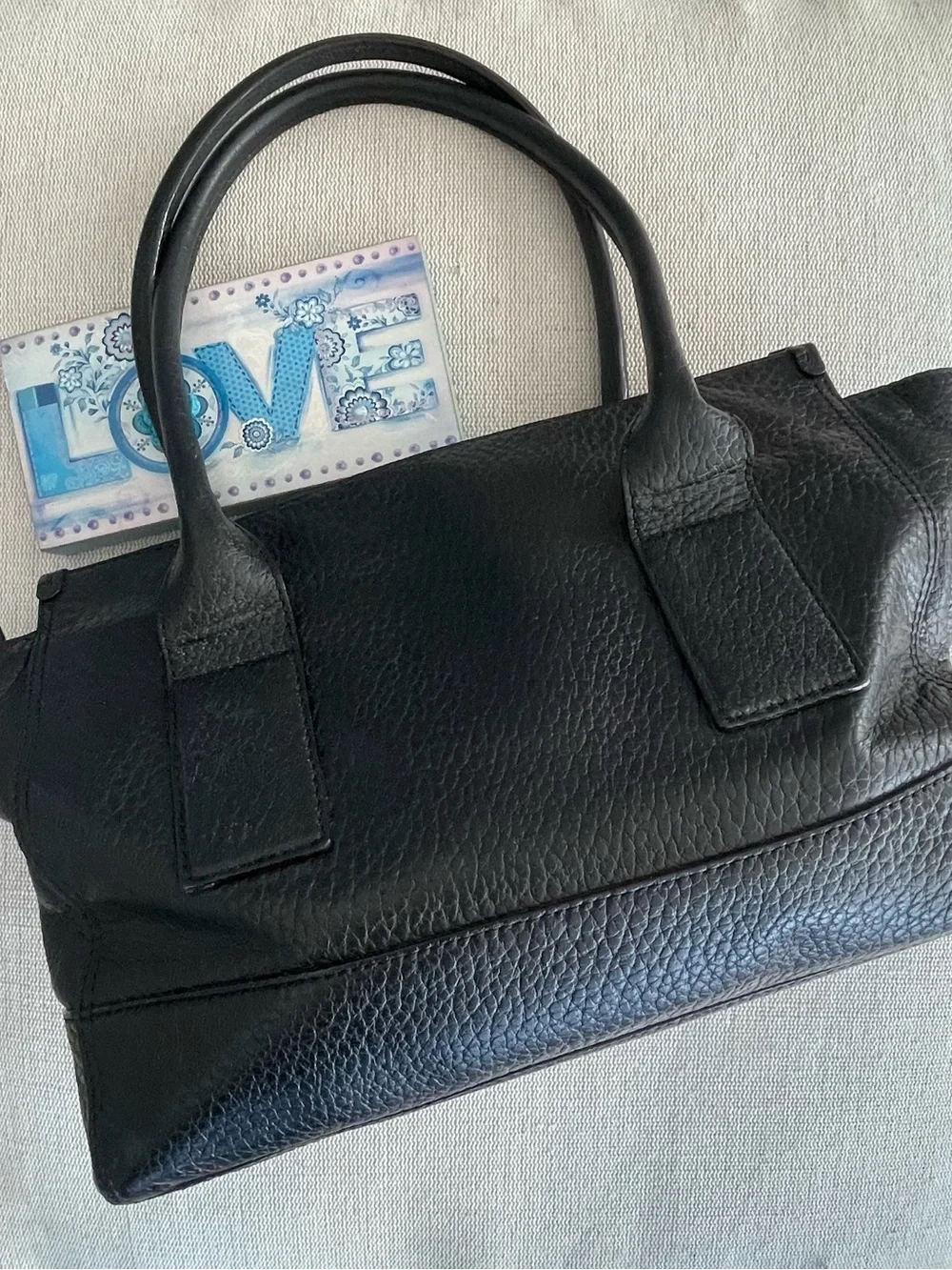 Kate Spade Black Pebbled Leather Southport Avenue Oden Tote Handbag Bag